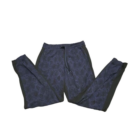 Athleta Printed Brooklyn Jogger in Dress Blue and Black Python Pants 6 - Picture 7 of 14